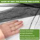39 x 10 Ft Mosquito Netting, Garden Bird Netting for Patio, Insect Mosquito Net for Plant Protection Breathable Mesh Garden Plant Covers Protect Vegetables Fruits from Birds Bugs
