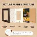 Splinterix 12x16 Picture Frame, 2 Pack Ornate Vintage Picture Frames for Wall or Tabletop Display, 12 x 16 Photo Frame with Real Glass, Display Poster 8.5x11 with Mat or 12x16 without Mat for Antique Déco, Brown