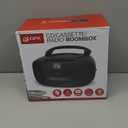 GPX BCA209B Portable Am/FM Boombox with CD and Cassette Player, Black (No Size)