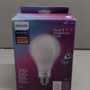 PHILIPS LED 300-200-100W A23 1-Pack BrightDial Soft White (2700K) 4000-3000-1600 Lumen (28-20-16 = 300-200-100W) Frosted Flicker-Free Light Bulb