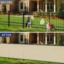 Windscreen4less Privacy Fence Screen Heavy Duty Windscreen Fencing Mesh Fabric Shade Net Cover with Brass Grommtes for Outdoor Wall Garden Yard Pool Deck, 6'x50' Beige