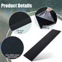 Frienda Black Hdpe Plastic Sheet 3/4" Thick, Size 12" x 48", Hdpe Sheet Board, Starboard Board, High Density Polyethylene Solid Plastic Block for DIY Projects for Machining Home Crafts