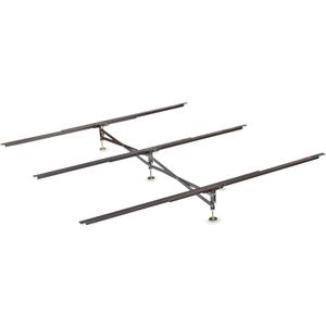 X-Support Bed Frame Support System, GS-3 XS Model - 3 Cross Rails and 3 Legs - Strong Center Support Base for Full, Queen and King Mattress, Box Springs, and Bed Foundations