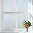 Frosted Glass Window Privacy Film, Static Cling, Non-Adhesive UV & Heat Blocking Anti-Glare Window Clings, Removable Reusable Stickers for Home Bathroom Office, 17.5" x 78.7" (Pure)