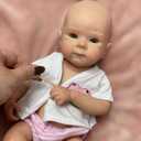 Gileutay 12 inch Full Body Silicone Baby Doll Girl Lifelike Reborn Baby Dolls Realistic Newborn Dolls that Look Like Real Life Babies