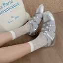 Breathable Socks for Women and Girls, 5 Pack Cute Cotton Novelty Sock