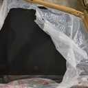 DWVO Convertible Sleeper Chair, 3-in-1 Sofa Bed with Reclining Backrest, 75" Single Sleeper Couch with Pull-Out Bed and Wide Armrest, Linen Futon Sofa for Dorm Apartment, Black