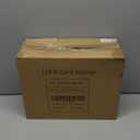 LOCKCURX Trading Card Storage Box for 3"x4" 35pt Rigid Cards, Holds 600+ Toploaders, Sports Card Case with 6 Foam Dividers, Toploader Storage Box, Sports Card Storage with Key Lock