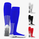  LUX Anti Slip Soccer Knee Socks, Non Slip Football/Basketball/Hockey Sports Grip Socks, Blue