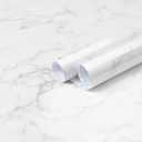 Heroad Marble Contact Paper Peel and Stick Wallpaper White Grey Granite Wall Paper Removable Self Adhesive Wallpaper for Kitchen Countertop Cabinet Bathroom Living Room Waterproof Vinyl 15.7''x78.7''