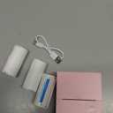 Sticker Printer, PM290C Portable Mini Printer, Inkless Bluetooth Sticker Maker with 3 Rolls Paper, Impresora Porttil for Notes, DIY, Gift, Smart AI APP, Print Pod for Office/Home, Pink