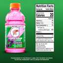 Gatorade Lower Sugar Electrolyte Sports Drink, Rain Berry, 12 fl oz Bottles, (12 Pack), 75% Less Sugar, No Artificial Flavors, No Artificial Sweeteners, No Artificial Colors, Hydration (EXP 12/14/26)