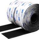 Hook and Loop Tape 2in x 10ft,Slef Adhesive Interlocking Strip, Mounting Tape Heavy Duty Adhesion, Picture Hanging Strips Fastener, Double Sided Carpet & Rug Fixation