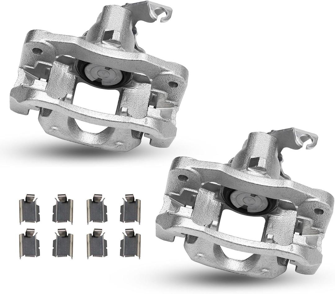 Rear Left & Right Disc Brake Caliper Both Side Caliper For 2008-2012 Chrysler Town & Country For 2008-2012 Dodge Grand Caravan For 2012 Ram C/V For 2009-2012 Volkswagen Routan 18B5080 18B5081