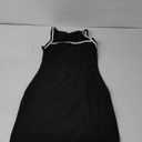 NauLon Women's Summer Sexy Square Neck Sleeveless Casual Short Dress Bodycon Party Club Mini Dresses Black S
