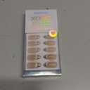 BTArtbox Almond Press On Nails Medium - Lamp-Curable Metallic French Tip Cat Eye Press On Nails with Glue for Women, Soft Gel Glue On Nails in 15 Sizes - 30 Stick On Nails Kit, Silver Storm