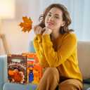 Frienda 120 Pcs Thanksgiving Gift Plastic Treat Bags Bulk Happy Thanksgiving Goodie Bags with Handle Fall Turkey Autumn Candy Snack for Holiday Party Favor Supplies