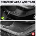 11PCS Carbon Fiber Door Sill Protector Model Y Juniper 2025 2026 8Pcs Door Sill Protector and 2Pcs Center Console Anti-Kick Pads and Rear Bumper Guard for Tesla Model Y Juniper Accessories