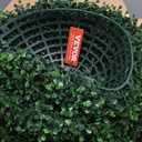 VEVOR 2 Pcs 20 Artificial Plant Topiary Ball, Faux Boxwood Balls with 2 LED Light String, All-Year Green Faux Plant Decorative Balls for Backyard, Balcony,Garden, Wedding and Home Dcor (1ft 8in)