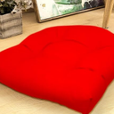 Indoor/Outdoor Chairpad with Ties, Patio Furniture Chair Cushions, Rocking Chair Cushions, Seat Cushions (Red, 19 * 19)
