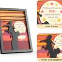 CCCEI Black 5x7 Desk Decor for Home Office, Gifts for Men From Daughter, Unique Thank You, Love Gift Ideal for Brthday, Fathers Day Christmas.