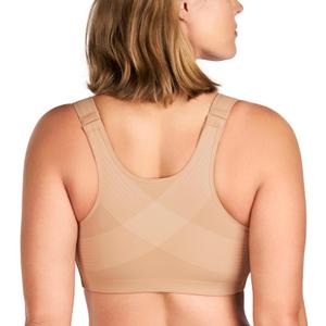 HSIA Posture Bras for Women - Front Closure Bra for Women No Underwire Back Support Plus Size Full Coverage Bra (M)