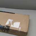 Black Bay Window Curtain Rods with Aluminum End Cap Finials and Brackets,Adjustable 36-72 Inch Center Rod for windows (24-68), 20-36 Inch Side Rods for windows (16-32),1 Inch Diameter