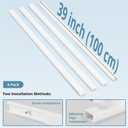 Cord Covers for Wires on Wall Extra-Long, 13.12ft TV Cord Hider Kit, Paintable Cable Management Concealer, TV Wire Hider for Wall, White Cable Raceway Channel, 4 x L39in x W0.95in x H0.55in