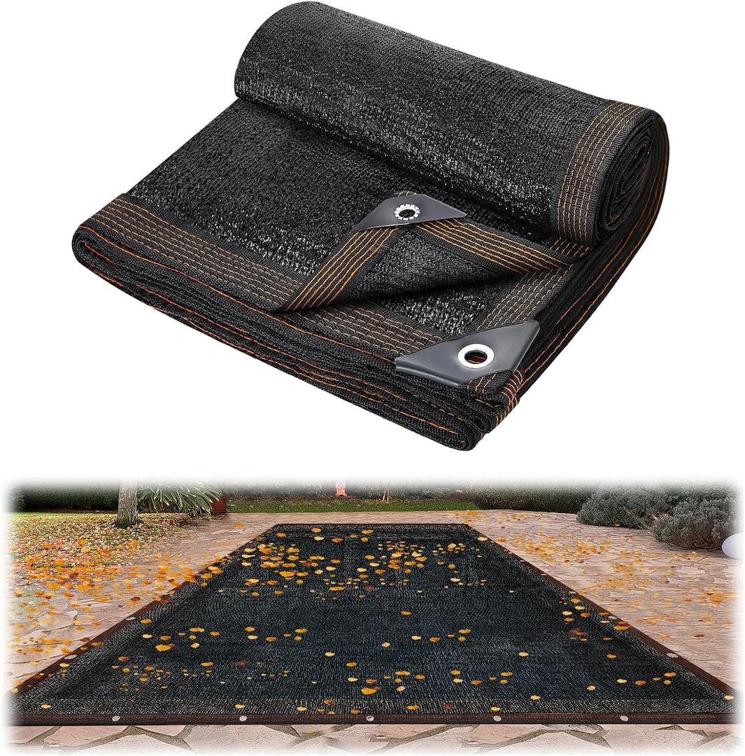 Biggun 20x36ft Pool Leaf Net Cover for 16x32ft Inground & Above Ground Pool