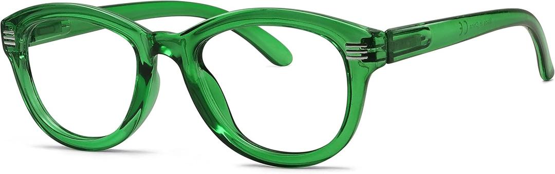 Eyekepper Cat Eye Reading Glasses for Women Oversize Ladies Readers - Green +2.50