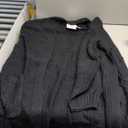 MEROKEETY Women's 2025 Fall Open Front Chunky Knit Sweater Oversized Lantern Sleeve Cardigan Outwear (Medium, Black)