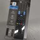UltraPro Universal Remote Control for Samsung, Vizio, LG, Sony, Sharp, Roku, Apple TV, RCA, Panasonic, Smart TVs, Streaming Players, Blu-ray, DVD, 4-Device, Preset for Samsung, Black, 44235