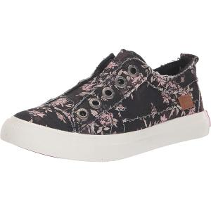 Blowfish Malibu Play-K Girls Shoes Size 11 Casual Black Retro Rose Floral Sneakers