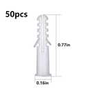 Wensilon (274 pcs) Plastic Drywall Wall Anchors Kit with Screws Concrete Screw kit Wall Anchor Set Suitable for Brick and Cement Walls