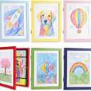 6 Pack Kids Art Frames 8.5x11 in, Front Opening Display