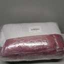 ELFJOY Rocking Chair Cushion Kitchen Chair Cushions with Seat Back Cushion Smooth and Comfortable Chair Pads with Ties 17x17 inch + 17x21 inch, Claret