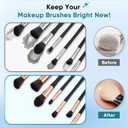 Makeup Brush Cleaner, Stocking Stuffers for Women, Moms, Teen Girls, Wife, Electric Makeup Brush Cleaner Machine Solution, Removes Residue from Makeup Brushes