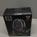 Lightweight Gaming Headset with Detachable Cat Ears, RGB Lighting, Wired Over Ear Headphones with Mic for PC, PS4, PS5, Switch, Stereo Surround Sound, Self-Adjusting Headband