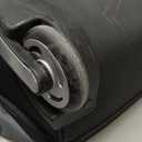 Amazon Basics 35-Inch Large Rolling Duffel Bag for Travel with Wheels and Handle, Durable Ripstop Polyester, 2 Layers of Space, Multiple Interior and Exterior Pockets, Blue