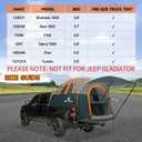 Umbrauto Truck Bed Tent with Awning: 5.5-5.8FT PU3000mm Waterproof Tailgate Pickup Truck Tents, Easy Set-up for 2 Person, Fits Full Size Short Bed, Chevy, Dodge, Ford, GMC, Green