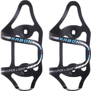 KABON Bike Water Bottle Holder, Lightweight Bicycle Alloy Aluminum Side Load Water Bottle Cage Brackets for Road Mountain Bike-2pcs