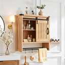 Minifeel Bathroom Wall Cabinet, 23.7" W Medicine Cabinet with Sliding Door, 7.9"D x 23.7"W x 24.6"H