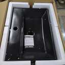 Claire 24 Rectangle Wall-Mount Bathroom Sink in Matte Black