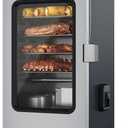 EAST OAK 30" Electric Smoker for Outdoors | Built-in Meat Probe Up to 6× Longer Smokes on a Single Load | Side Chip Loader for Smoking | Bigger Batches with 725 sq in Cooking Area, Mist Silver