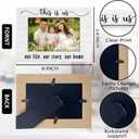 Family 4x6 Picture Frame, Family Reunion Gifts for Christmas Photo Frame, This Is Us Our Life Story Our Home Wooden Picture Frames for Wall or Tabletop Display