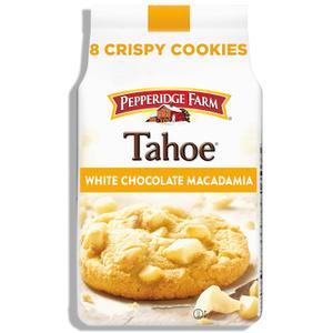 Pepperidge Farm Tahoe Crispy White Chocolate Macadamia Nut Cookies, 7.2 OZ Bag (8 Cookies) (7.2 Ounce (Pack of 1)), Best By: 09/14/25