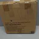 Cat Heating Pad, Waterproof Heated Cat Dog Bed with Adjustable Temperature & Timer, Electric Pet Mat for Indoor Cats Dogs, Chew Resistant Steel Cord（Large : 35"x24" Brown）