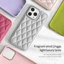 ZHEGAILIAN for iPhone 15 Case, Military-Grade Protection, All-Around Shockproof Corners, Stylish Leather Phone Case for iPhone 15 - Silver