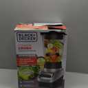 BLACK+DECKER PowerCrush Multi-Function Blender with 6-Cup Glass Jar, 4 Speed Settings, Silver