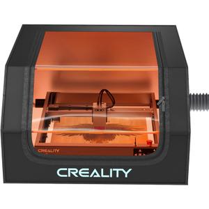 Creality Laser Engraver Enclosure, Fireproof and Dustproof Laser Cutter Protective Cover 27.5x28.3x15.7in with Fan and Pipe, Fits for Most Laser Engraver, Against Smoke, Odor, Noise and Eye Protection